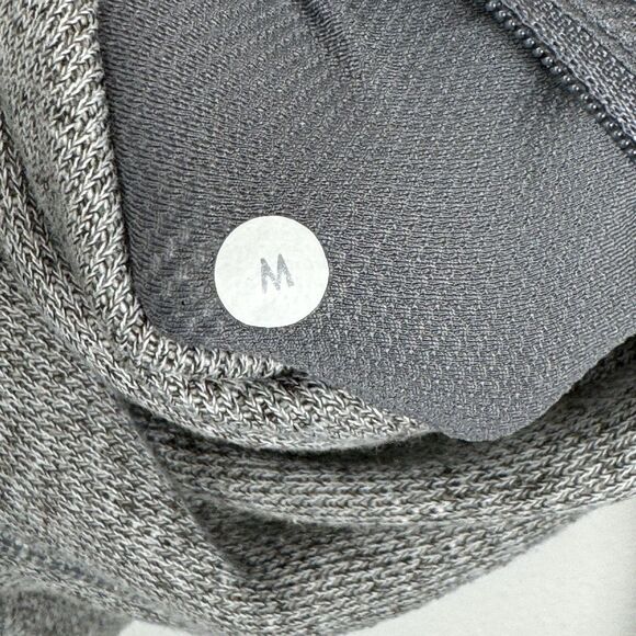 Lululemon Full Zip Hoodie Men’s Medium Grey French Terry Sweatshirt Heather - Picture 6 of 10